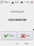 Incoming phone call